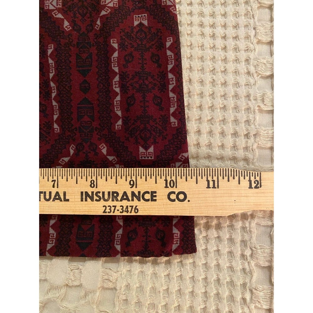 Cato Infinity Scarf Burgundy Pattern Versatile Fall Winter Accessory - Picture 6 of 7